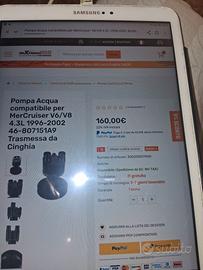 Pompa acqua mercruiser