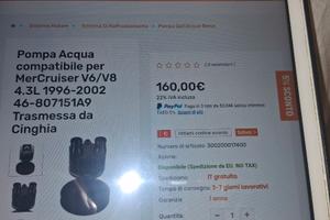 Pompa acqua mercruiser