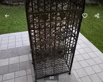 portaVini in ferrobattuto