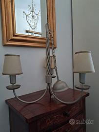 Lampadario Shabby Chic a tre luci marchio Gibas