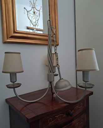 Lampadario Shabby Chic a tre luci marchio Gibas