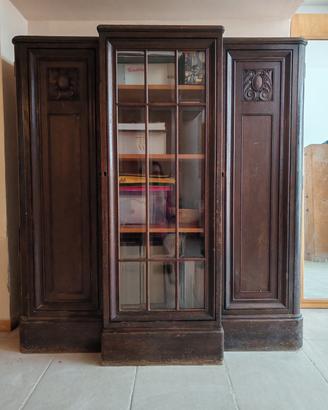libreria vetrinetta antica