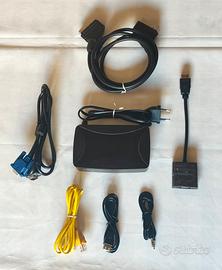 Decoder DVB-T2, Convertitore HDMI-VGA e Cavi A/V