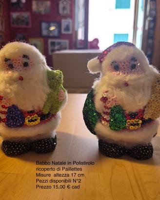 Babbo Natale Artigianale in Polistirolo 