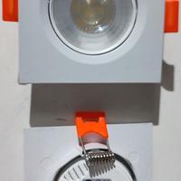 10 faretti orientabili a led Nuovi 6000k 3watt