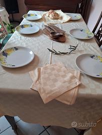 Tovaglia Maxi 180x240 in Piquet di Cotone Giallo