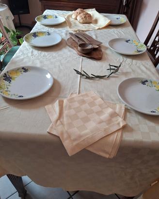 Tovaglia Maxi 180x240 in Piquet di Cotone Giallo