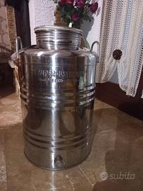 Fusto contenitore accio inox per olio 50 L