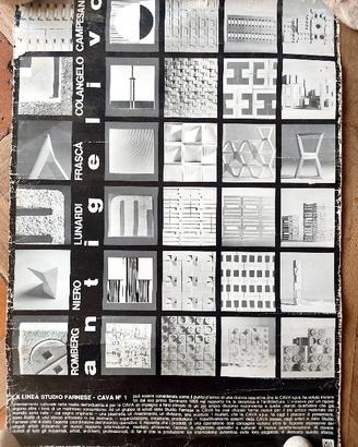 poster anno 1968 seminario ceramica  architettura