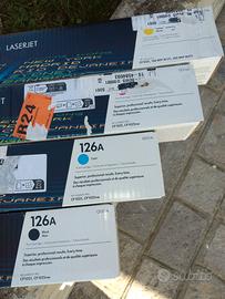 Set cartucce toner HP Laserjet 126A nuove