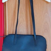 Elegante Borsa in ecopelle blu Mazzini 