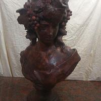 busto in terracotta di BACCO