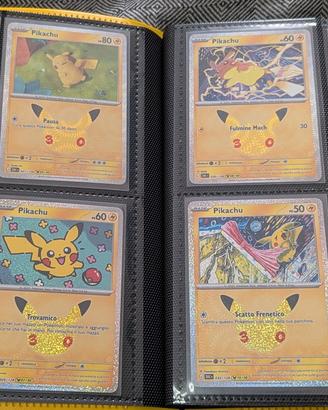 ITA + JAP, 2 set completi pikachu POKÉMON 30th 