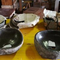 Lavandino in pietra o sasso di fiume