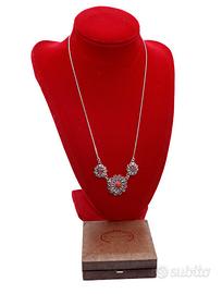 Collana filigrana sarda argento e corallo 46,5 cm