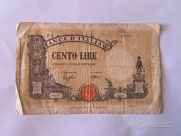Banconota 100 lire Barbetti rara