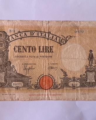 Banconota 100 lire Barbetti rara