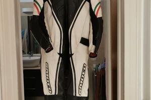 Tuta Moto Pelle Pieno Fiore Gimoto