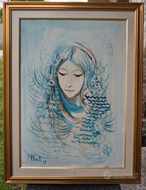 Quadro con volto femminile