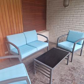 SET GIARDINO, TAVOLINO SEDIE DIVANETTO DA ESTERNO