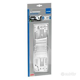 Portatarga Anteriore in Acciaio Grigio