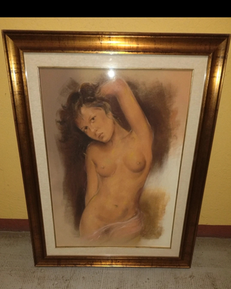 quadro antiquariato raffigura un nudo femminile