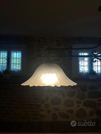 Lampadario rustico ferro battuto