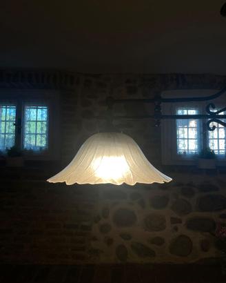 Lampadario rustico ferro battuto