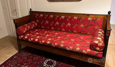 Divano antico stile Impero piemontese 1800