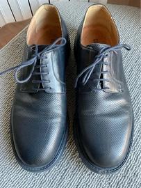 Mocassini uomo pelle blu COTTON & SILK