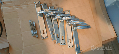 Set di 3 maniglie d'epoca funzionanti