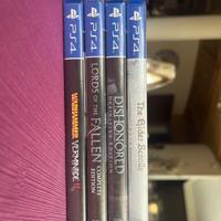 Stock giochi play station 4