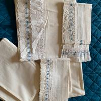 Completo lenzuola matrimoniali vintage