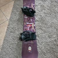 Tavola Snowboard 158 cm con attacchi