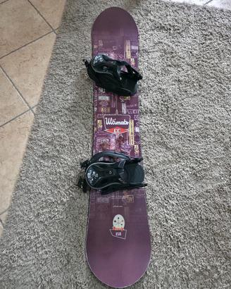 Tavola Snowboard 158 cm con attacchi