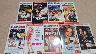 LOTTO 9 VHS ORIGINALI film in lingua inglese