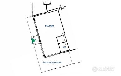 Locale commerciale in zona residenziale