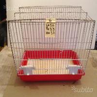 70 - Gabbia vintage per uccelli, in metallo