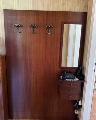 Appendhabiti da ingresso vintage con specchio