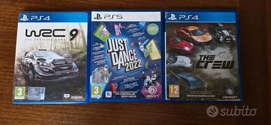 Giochi PS4/PS5: WRC 9 - JUST DANCE 2022 - THE CREW