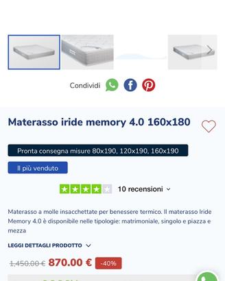 Materasso matrimoniale