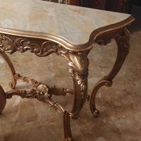 consolle con specchiera  stile Luigi xiv co tavolo