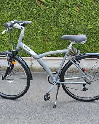 Bicicletta  Btwin Original 5 grigia con accessori