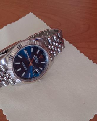 rolex date just 41 mm Blue Dial 