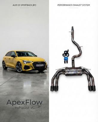 Scarico cat-back audi s3 ApexFlow valvetronic