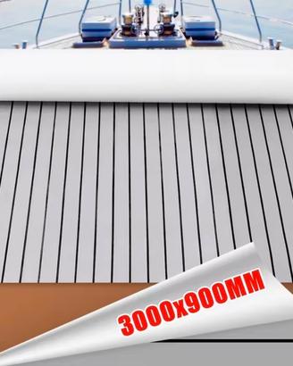 rivestimento finto teak 3metri x2