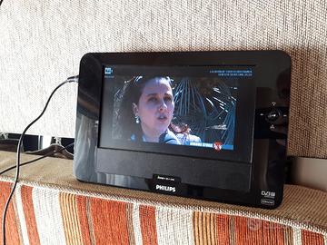 Tv portatile dvb con lettore DVD e Usb 12v camperc