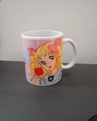 tazza di candy con la rosa