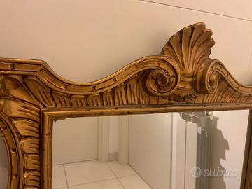 SPECCHIERA mid-century  LEGNO DORATO stile barocco