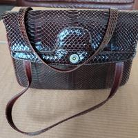 Borsa vintage in pelle di pitone 